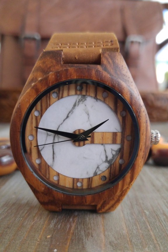 ξύλινο-ρολόι-μάρμαρο