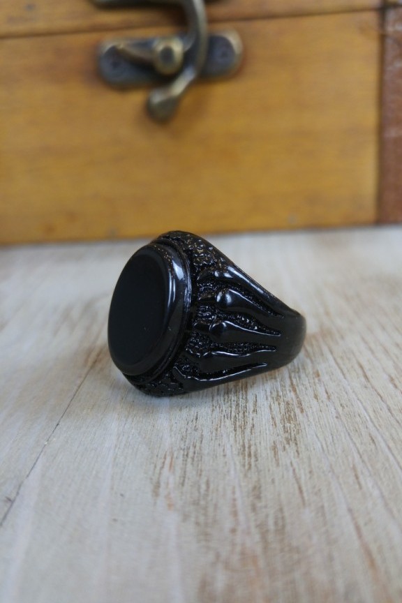 ανδρικό-δαχτυλίδι-μαύρο