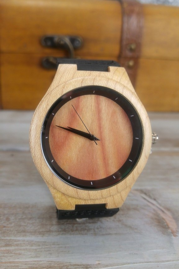 ξύλινο-ρολόι-ανδρικό-μαύρο