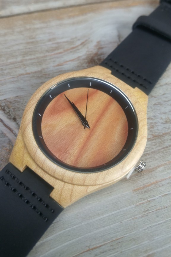 ξύλινο-ρολόι-ανδρικό-μαύρο