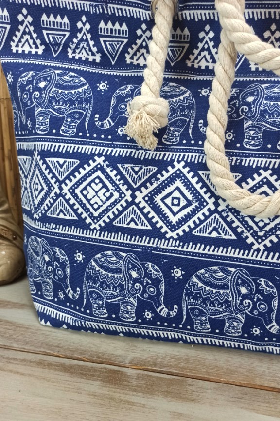 τσάντα-παραλίας-ελέφαντες-μπλε
