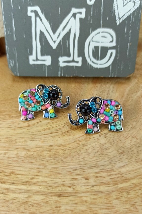 σκουλαρίκια-ελέφαντες-πολύχρωμα