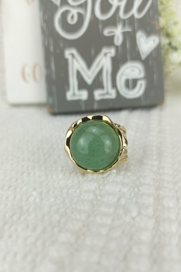 δαχτυλίδι-πράσινη-πέτρα-ατσάλινο