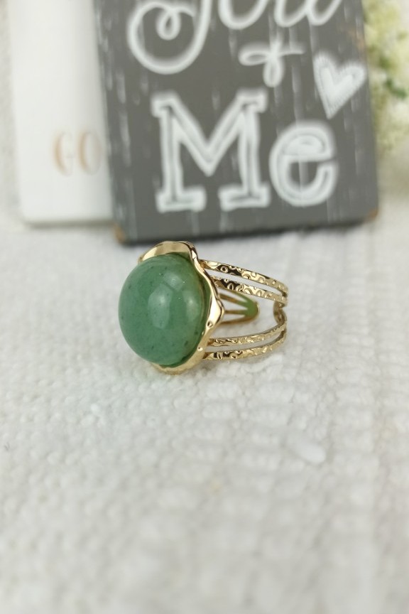 δαχτυλίδι-πράσινη-πέτρα-ατσάλινο