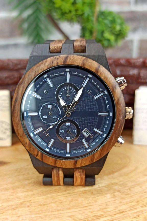 ξύλινο-ρολόι-χρονογράφος-ζεμπράνο-έβενος