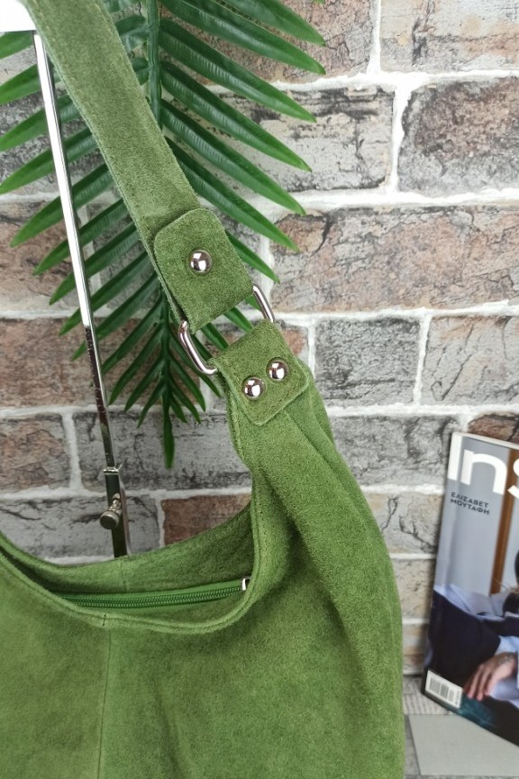 δερμάτινη-τσάντα-καστόρι-hobo-πράσινη