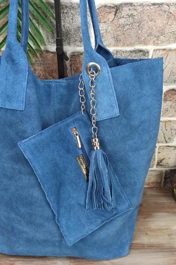 δερμάτινη-τσάντα-καστόρι-hobo-μπλε