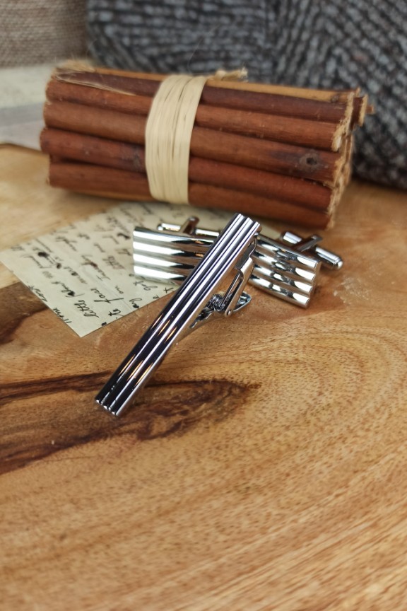 μανικετόκουμπα-κλιπ-γραβάτας-ασημί