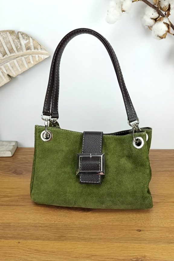 δερμάτινη-τσάντα-με-αγκράφα-σε-χρώμα-πράσινο