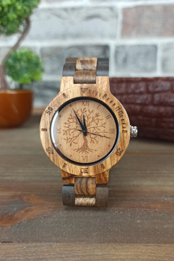 ξύλινο-ρολόι-δέντρο-μπρασελέ-μικρό