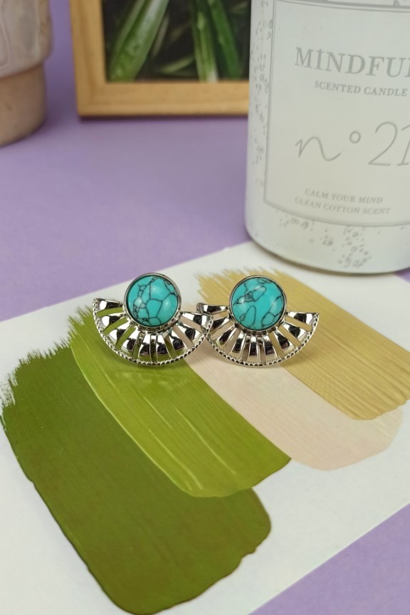 σκουλαρίκια-με-βεραμάν-πέτρα-κλιπ-ασημί