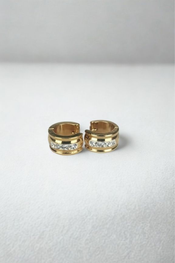 σκουλαρικια-κρικακια-ζιρκόν-χρυσά