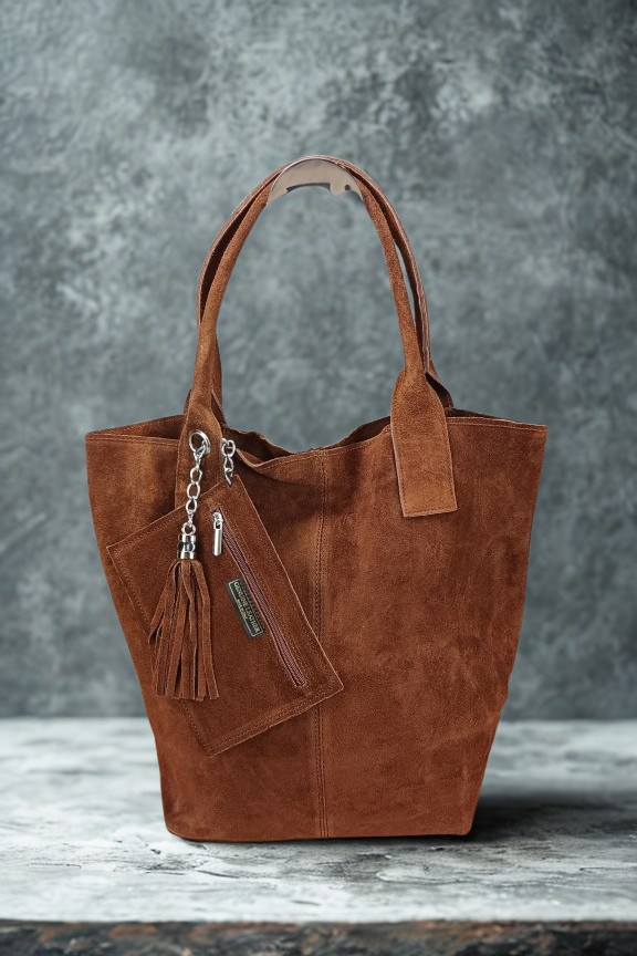 δερμάτινη-τσάντα-hobo-καστόρι-καφέ-μελί