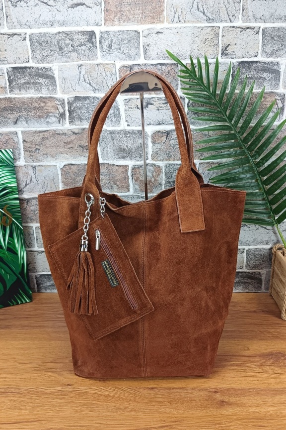 δερμάτινη-τσάντα-hobo-καστόρι-καφέ-μελί