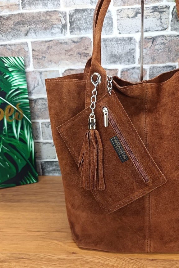 δερμάτινη-τσάντα-hobo-καστόρι-καφέ-μελί