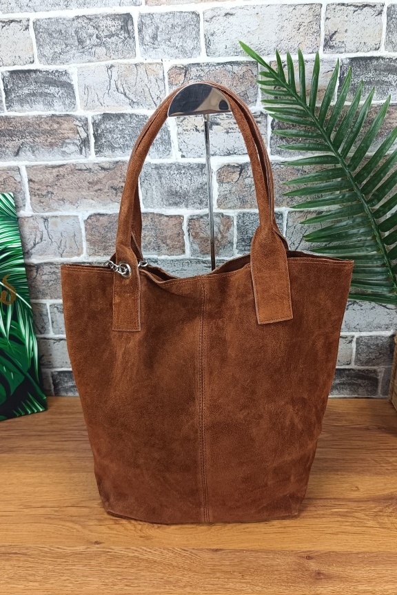 δερμάτινη-τσάντα-hobo-καστόρι-καφέ-μελί