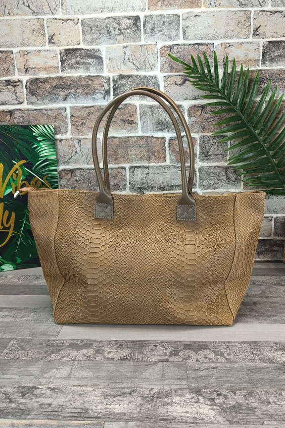 μεγάλη δερμάτινη-τσάντα-φίδι-πούρο
