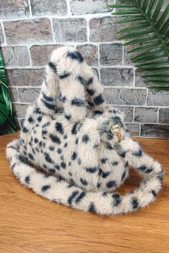 τσάντα-γούνα-λεοπάρ-μπεζ