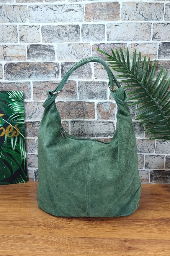δερμάτινη-τσάντα-καστόρι-hobo-πράσινη