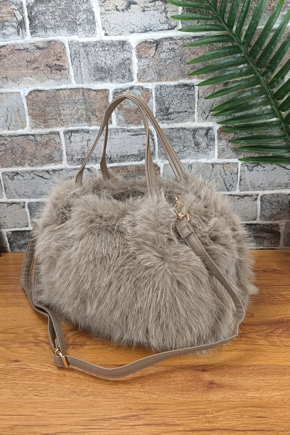 τσάντα-χιαστί-γούνα-μπεζ