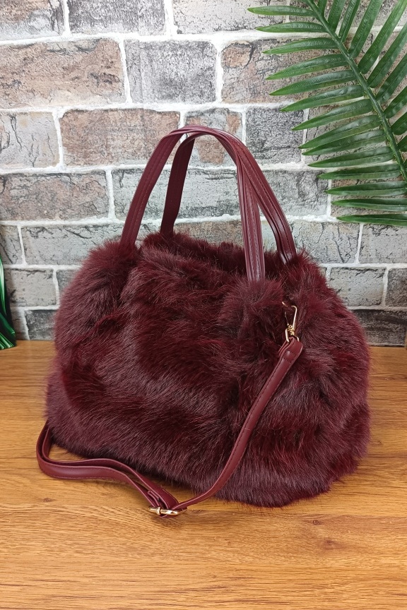 τσάντα-χιαστί-γούνα-μπορντώ