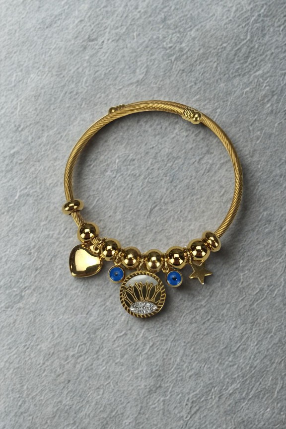 Ατσάλινο Βραχιόλι Pandora Καρδιά 'Lost Heart' Χρυσό