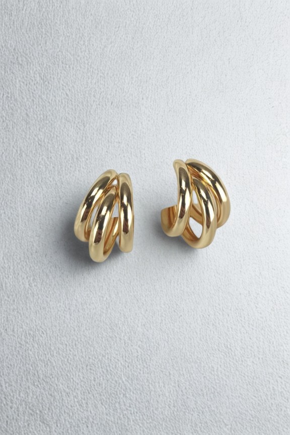 κρίκοι-τριπλοί-χρυσοί