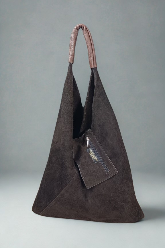 δερμάτινη-τσάντα-καστόρι-hobo-καφέ-σκούρο