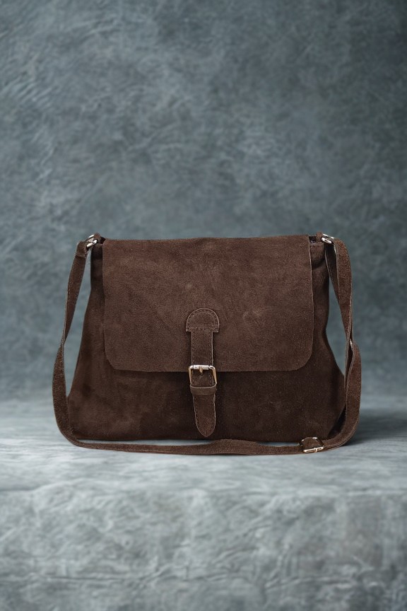 δερμάτινη-τσάντα-καστόρι-ταχυδρόμου-καφέ-σκούρο