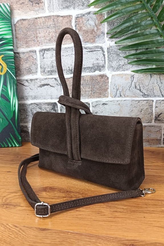 δερμάτινη-τσάντα-καστόρι-λαβή-καφέ-σκούρο