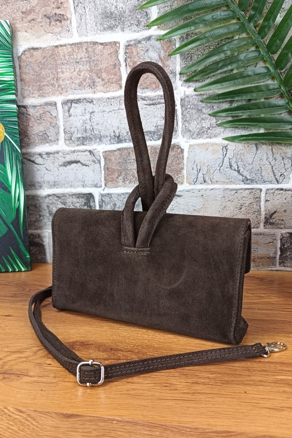δερμάτινη-τσάντα-καστόρι-λαβή-καφέ-σκούρο