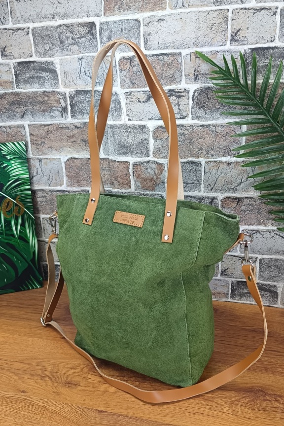 δερμάτινη-τσάντα-καστόρι-hobo-πράσινη