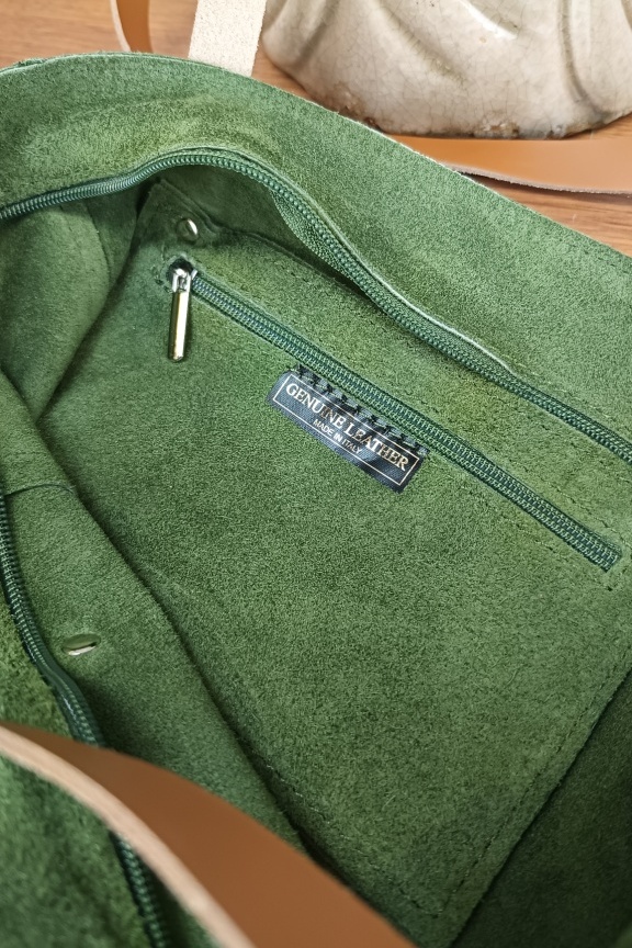 δερμάτινη-τσάντα-καστόρι-hobo-πράσινη