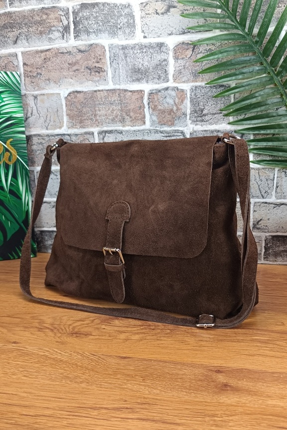 δερμάτινη-τσάντα-καστόρι-ταχυδρόμου-καφέ-σκούρο