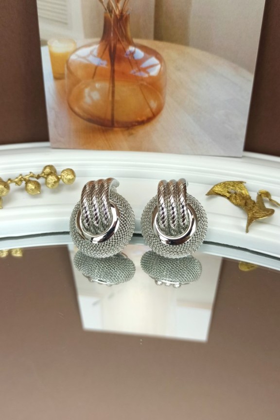 σκουλαρικία-καρφωτά-κύκλοι-ασημί