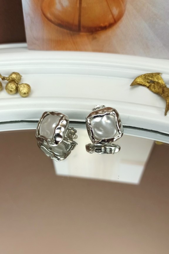 σκουλαρίκια-κλιπ-φίλντισι-ασημί