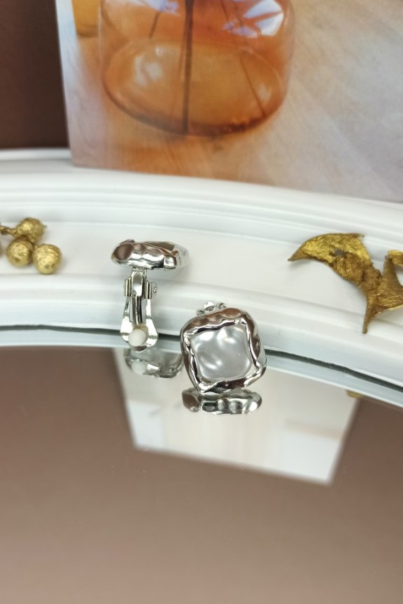 σκουλαρίκια-κλιπ-φίλντισι-ασημί