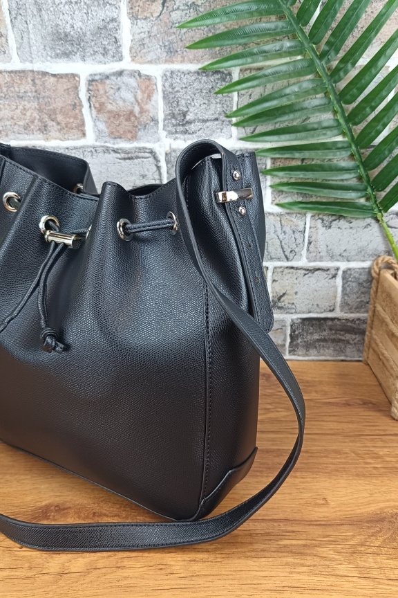 τσάντα-πουγκί-μαύρη