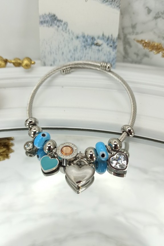 βραχιόλι-pandora-καρδιά-πέτρα-ασημί