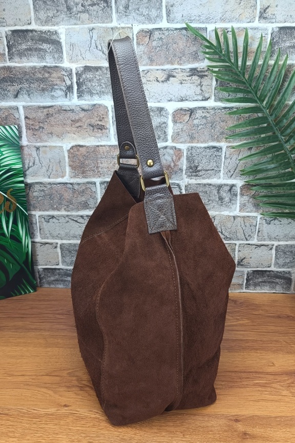 δερμάτινη-τσάντα-hobo-καστορι-καφε