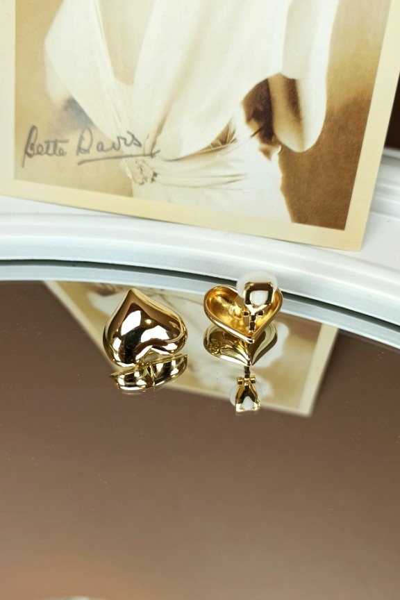 σκουλαρίκια-καρδιές-με-κλιπ-χρυσά