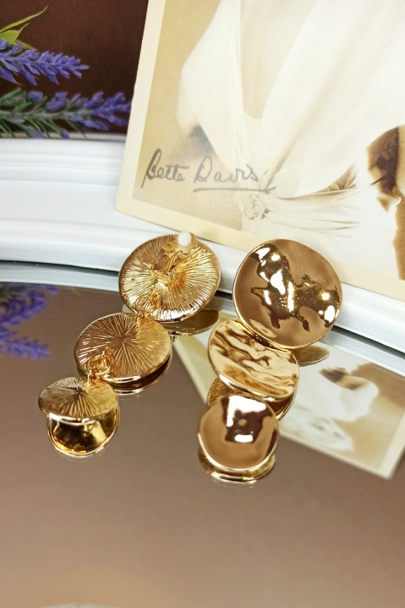 σκουλαρίκια-κρεμαστά-με-κλιπ-σφυρήλατα-χρυσά