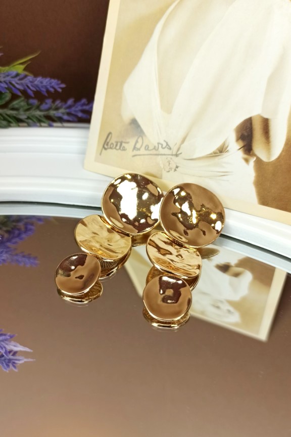 σκουλαρίκια-κρεμαστά-με-κλιπ-σφυρήλατα-χρυσά