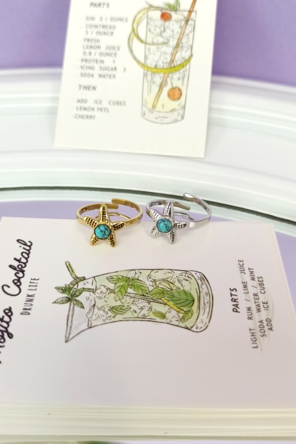 δαχτυλίδι-αστερίας-με-πέτρα-χρυσό-ασημί