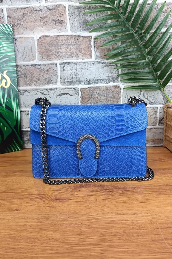 δερμάτινη-τσάντα-κροκό-μπλε-με-πέταλο-μεγάλη