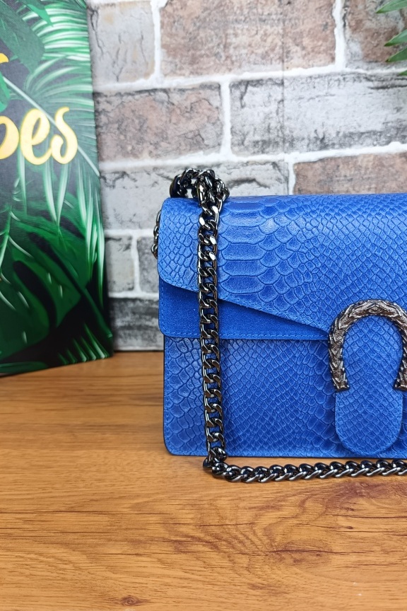 δερμάτινη-τσάντα-κροκό-μπλε-με-πέταλο-μεγάλη
