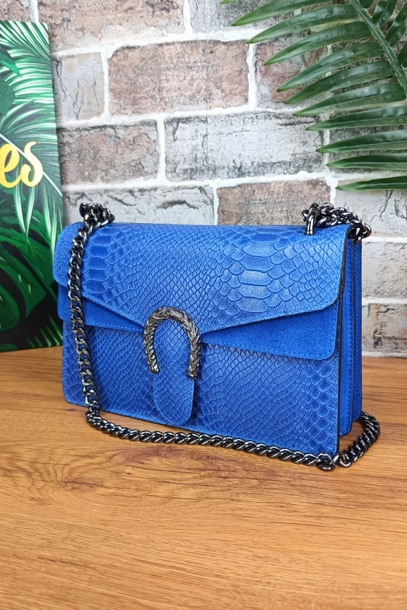 δερμάτινη-τσάντα-κροκό-μπλε-με-πέταλο-μεγάλη