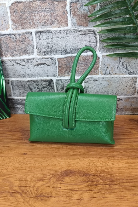 δερμάτινη-τσάντα-χειρολαβή-πράσινη