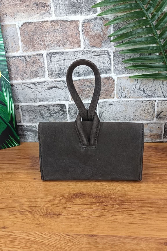 δερμάτινη-τσάντα-καστόρι-λαβή-καφέ-σκούρο