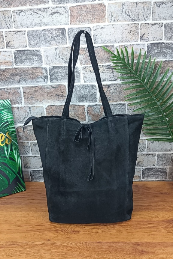 δερμάτινη-τσάντα-καστόρι-hobo-μαύρη